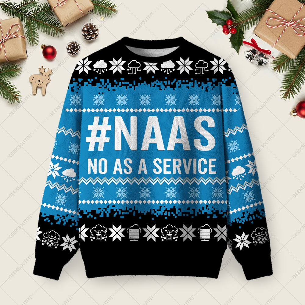 NAAS Ugly Christmas Fuzzy Fleece Sweatshirt