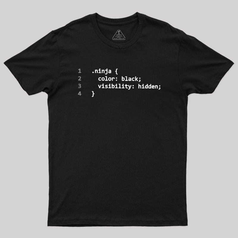 CSS Coding Ninja Geek T-Shirt