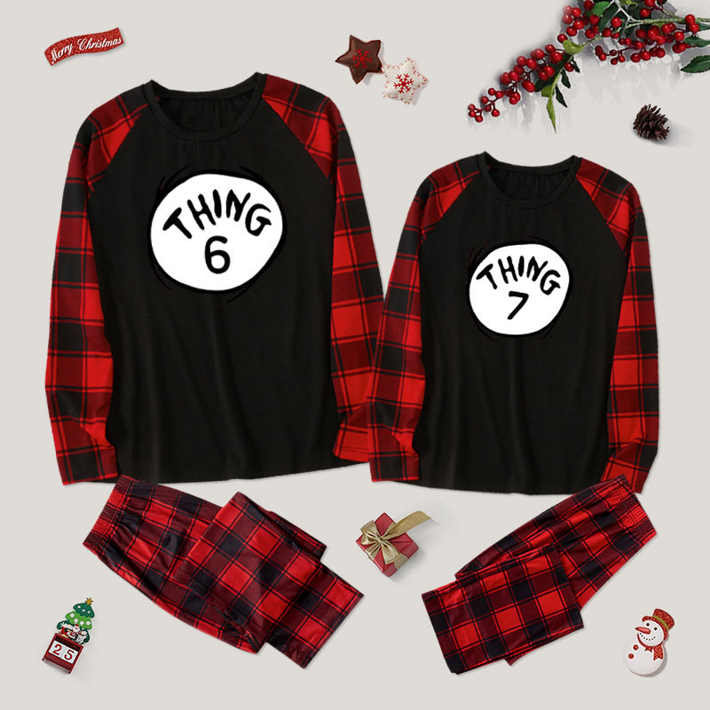 Thing 6 and 7 Couple Pajama Sets