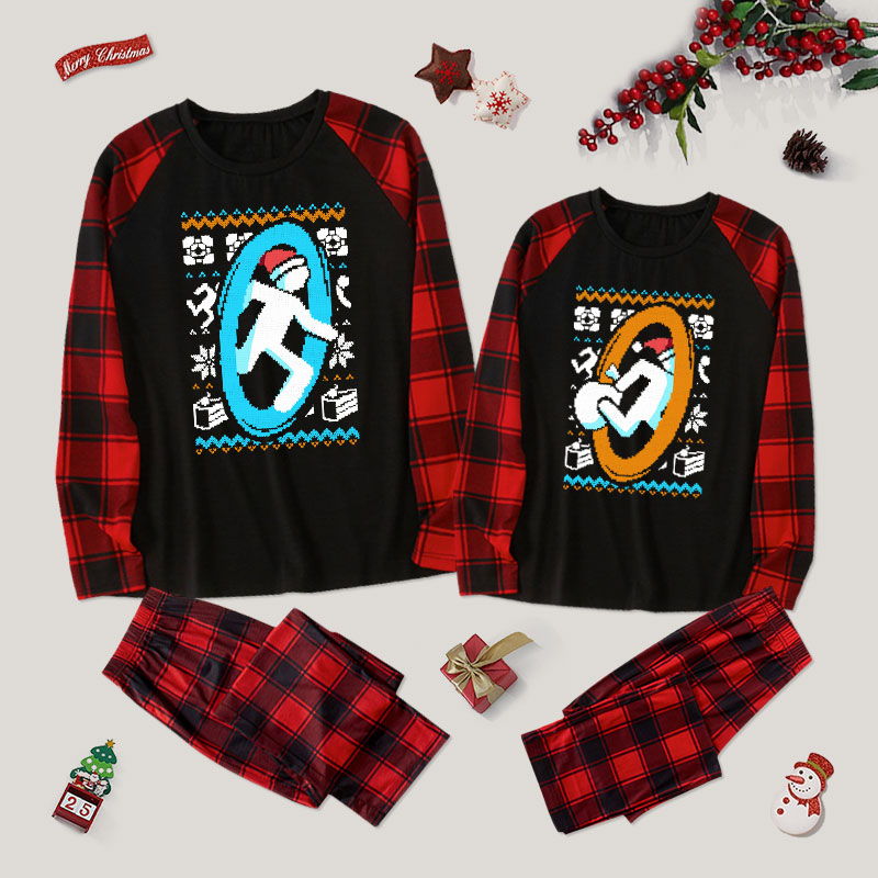 Santa Portal Couple Pajama Sets