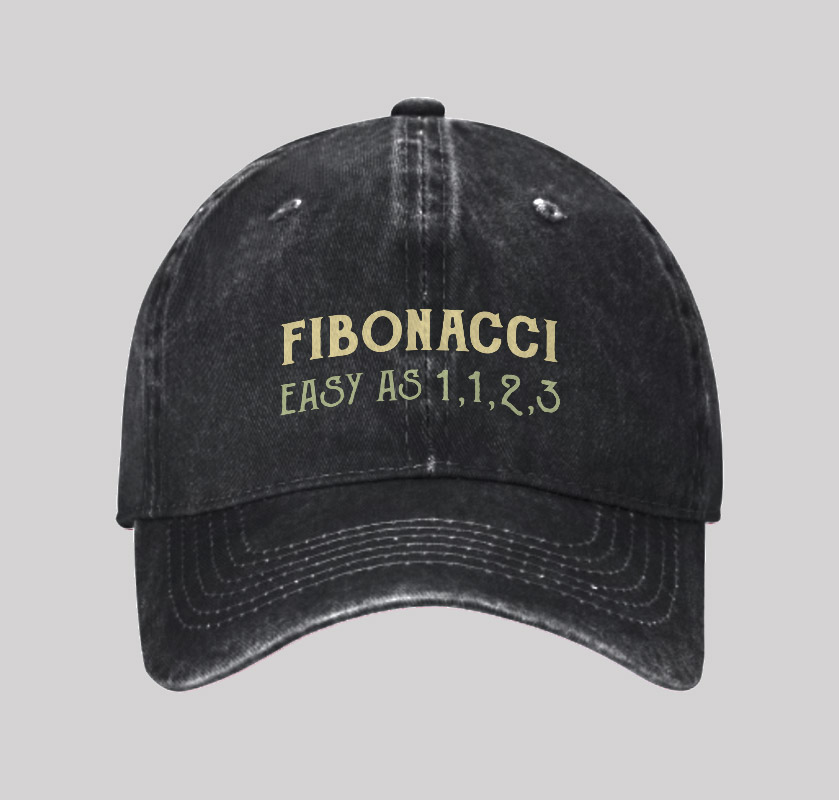 Easy As 1123 Geek Washed Vintage Baseball Cap