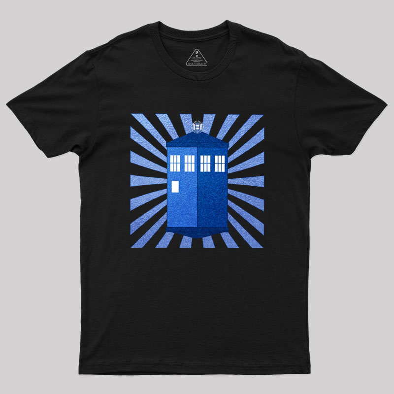 TARDIS Stained Glass Geek T-Shirt
