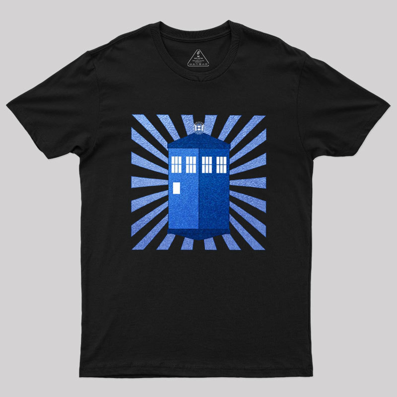 TARDIS Stained Glass Geek T-Shirt