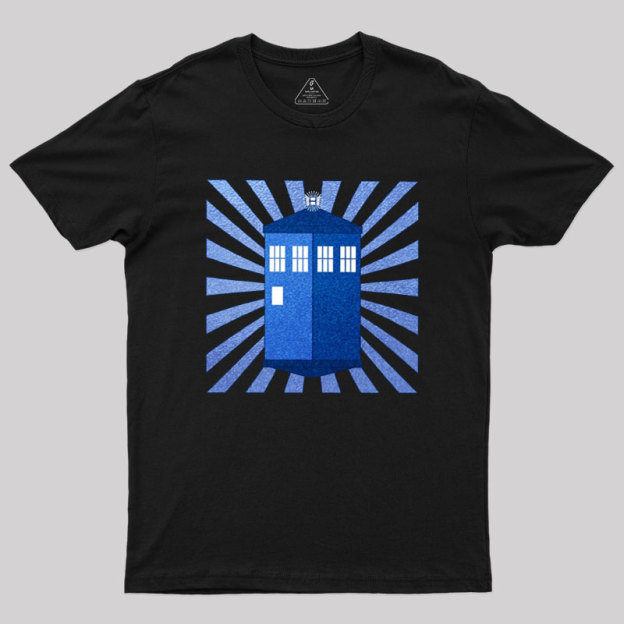 TARDIS Stained Glass Geek T-Shirt