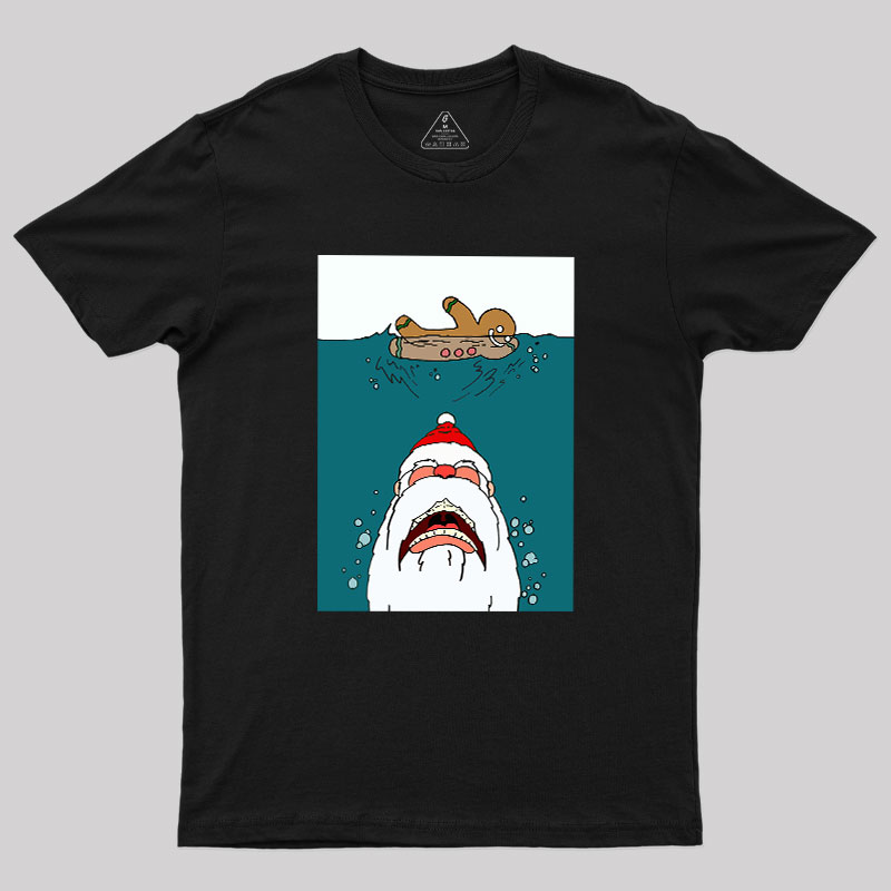 Santa Shark Geek T-Shirt