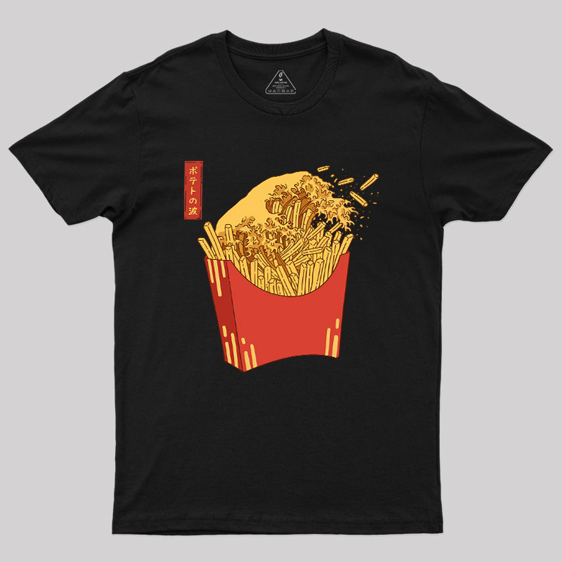 Fries Tsunami Geek T-Shirt