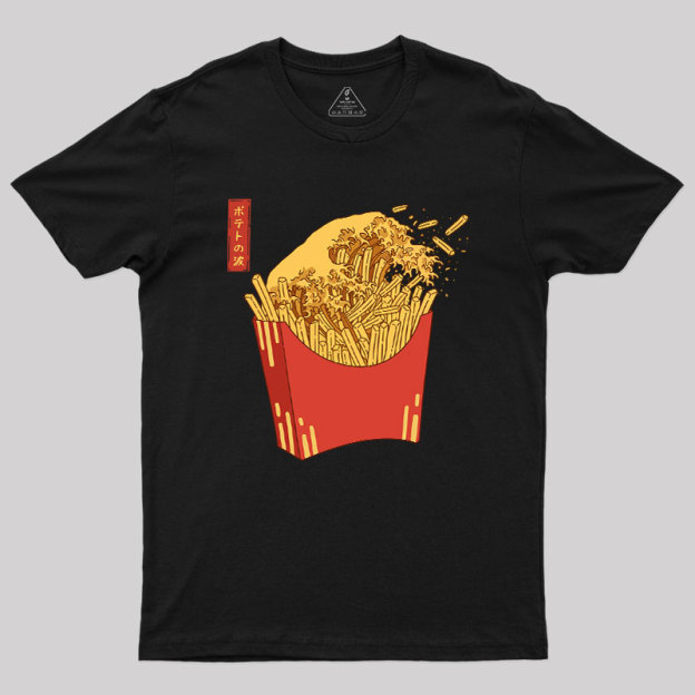Fries Tsunami Geek T-Shirt