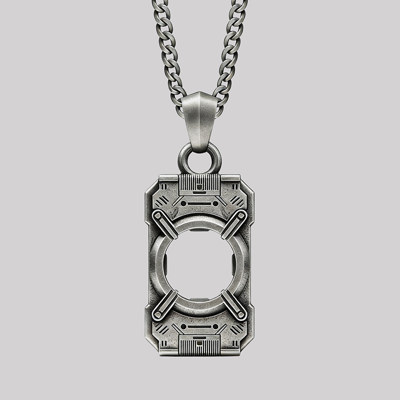 Spartan Core Geek Sculptural Necklace