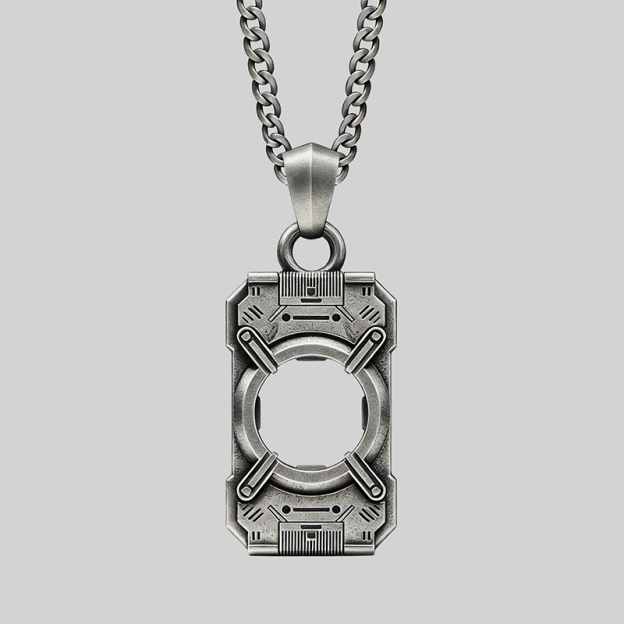 Spartan Core Geek Sculptural Necklace