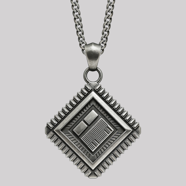 Silicon Core Geek Sculptural Necklace