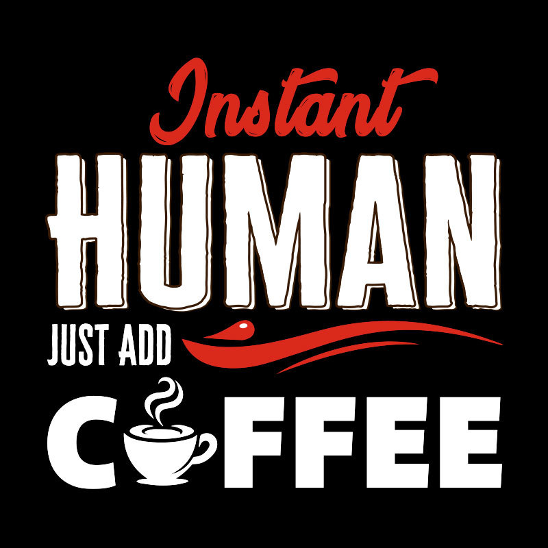 Human After Coffee Geek T-Shirt