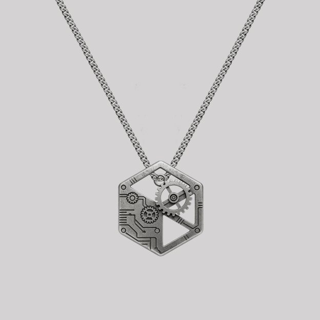 Logic Machine Geek Sculptural Necklace