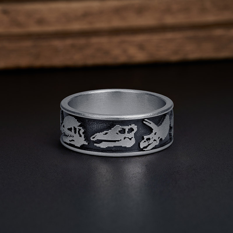 Geeksoutfit The Universe Geek Silver Band Ring for Sale