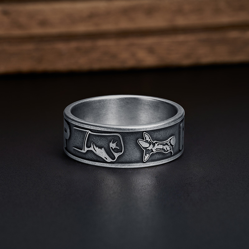 Geeksoutfit The Universe Geek Silver Band Ring for Sale