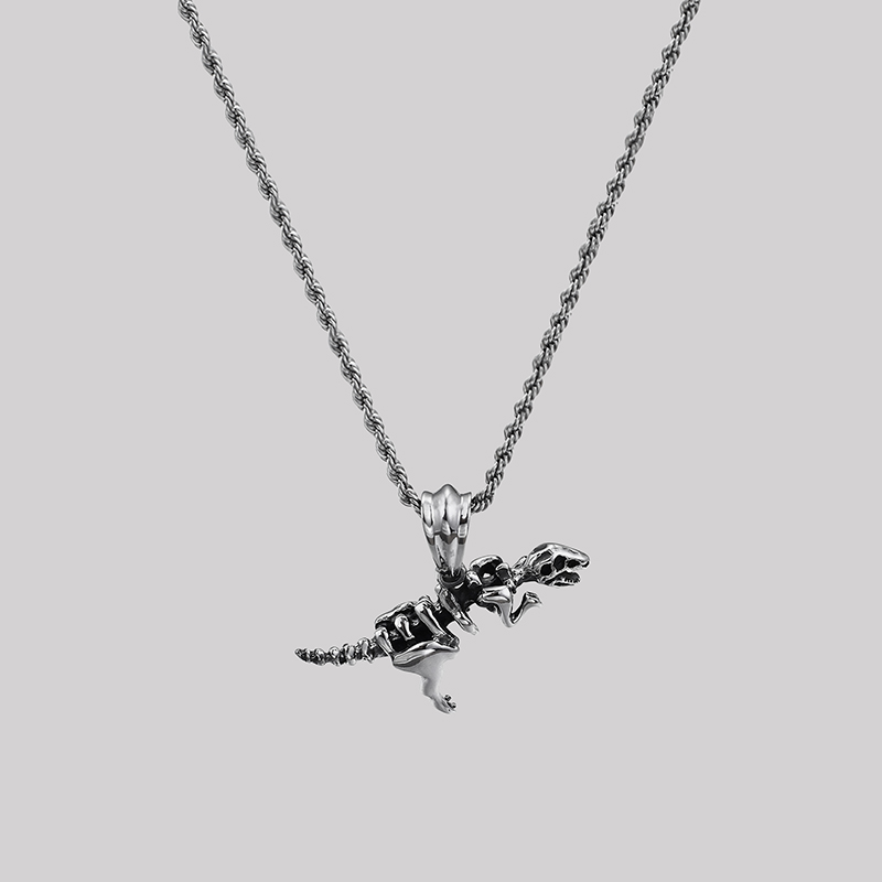 Dinosaur Fossil Geek Sculptural Necklace