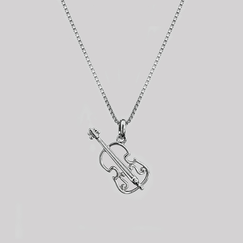 Violin Geek Sculptural Necklace