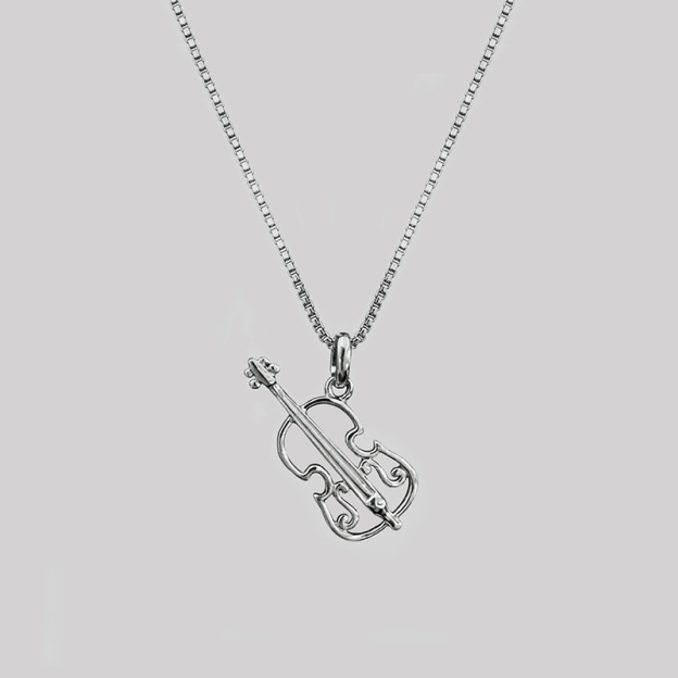 Violin Geek Sculptural Necklace