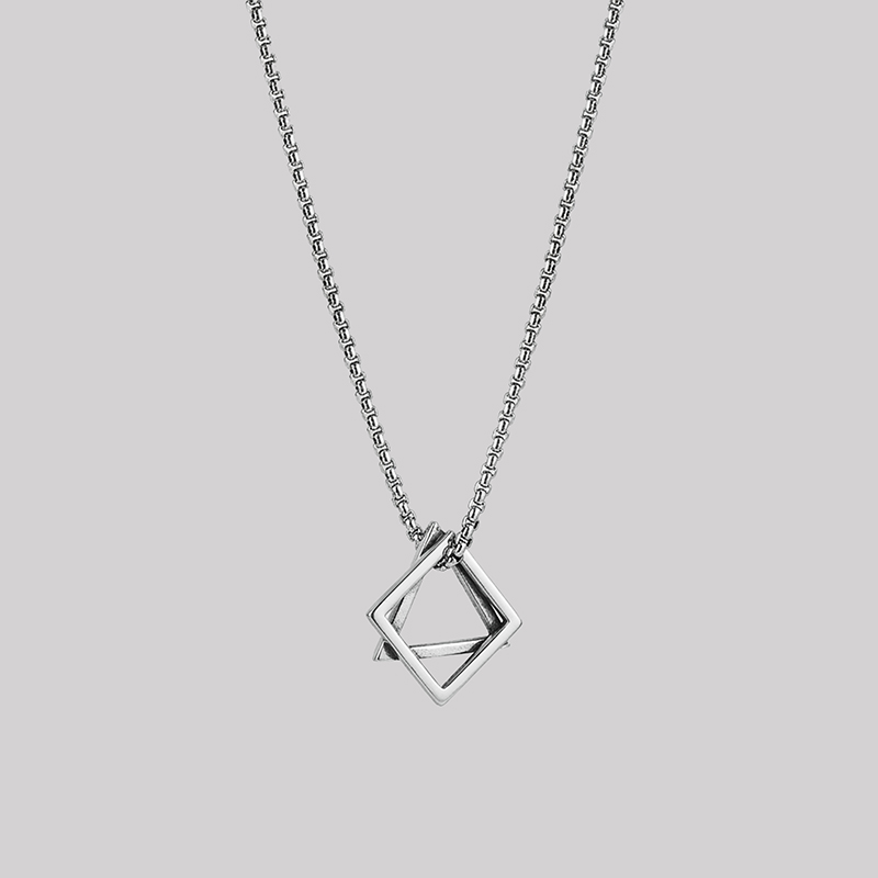 Geometric Balance Geek Sculptural Necklace