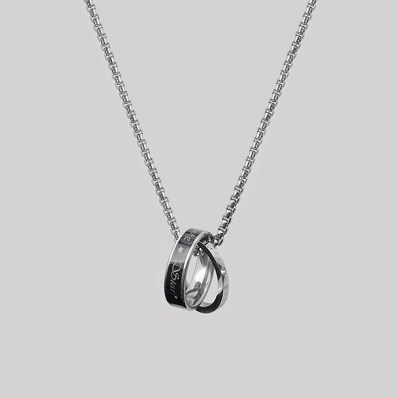 Dual Band Geek Sculptural Necklace