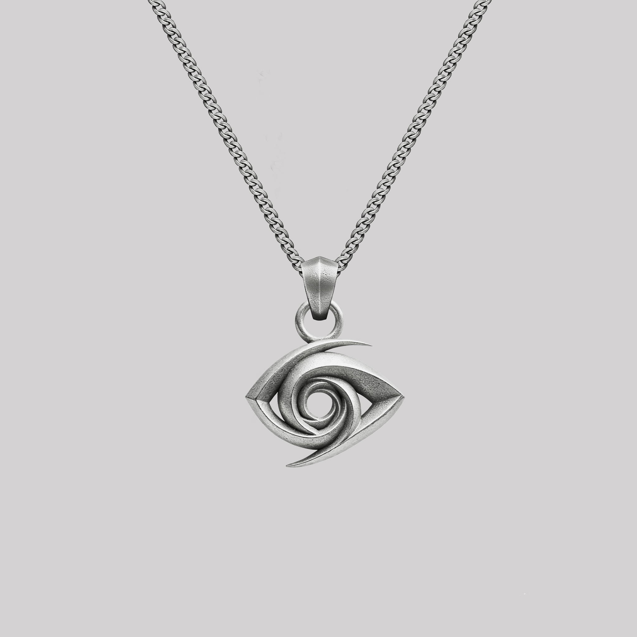 Interstellar Vortex Eye Totem Geek Sculptural Necklace