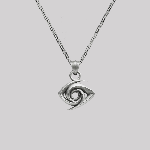 Interstellar Vortex Eye Totem Geek Sculptural Necklace
