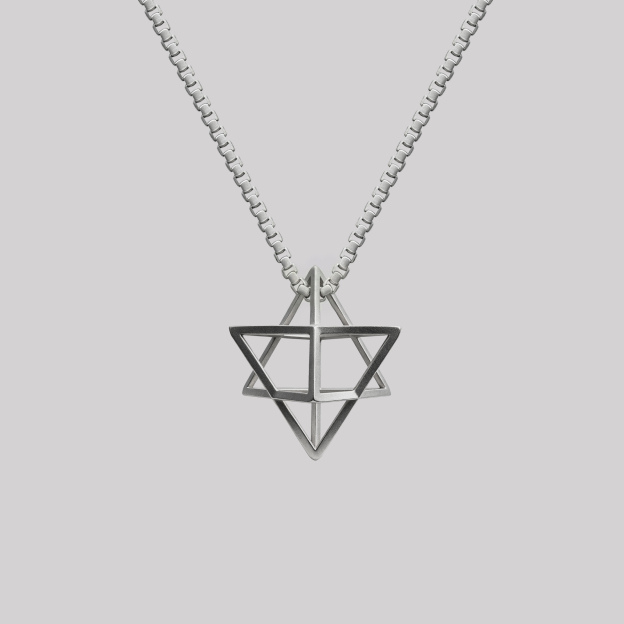 Sci-Fi Interstellar Geometry Geek Sculptural Necklace