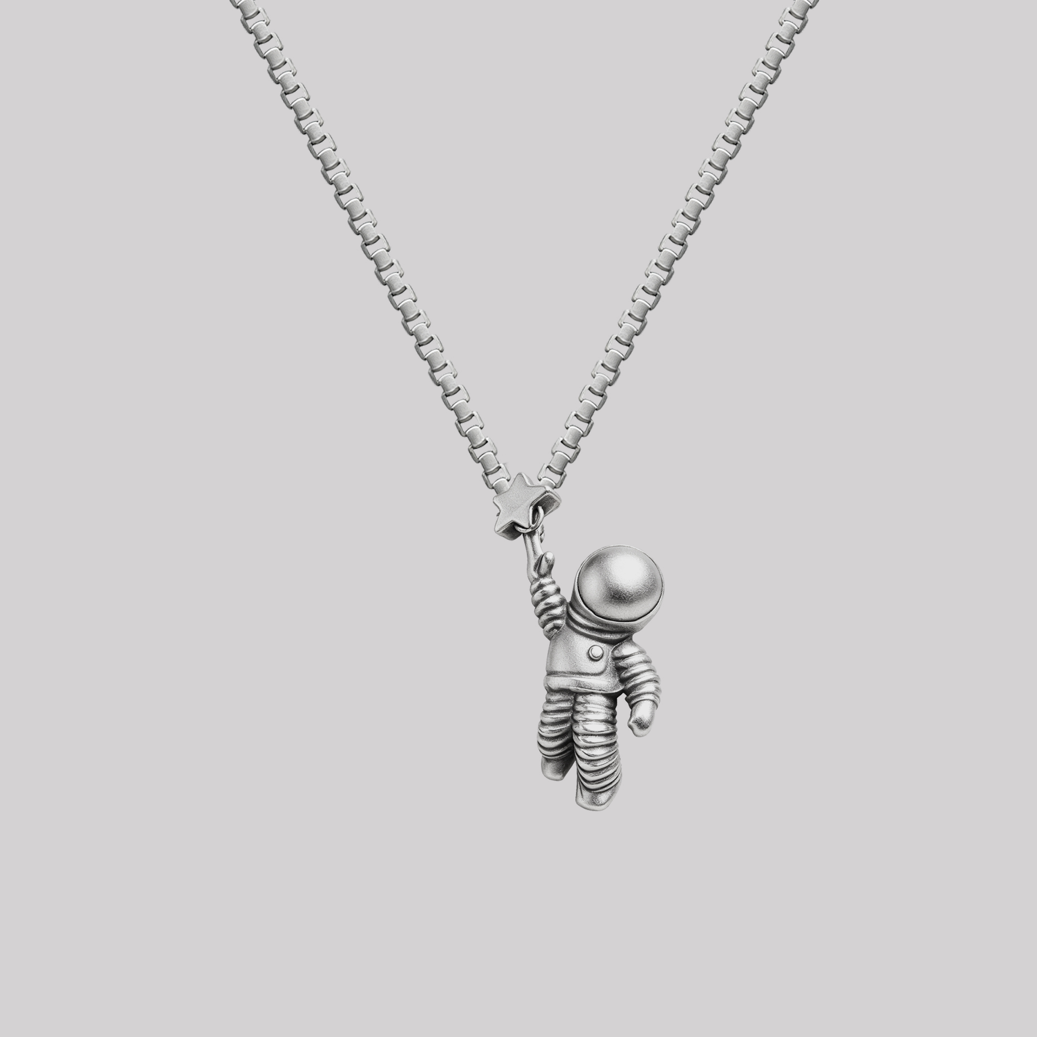 Space Science Star Explorer Geek Sculptural Necklace