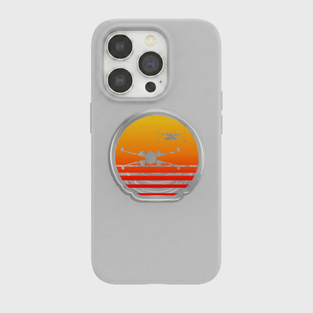 Sunset Wing Starfighter Geek Magnetic Phone Grip Holder