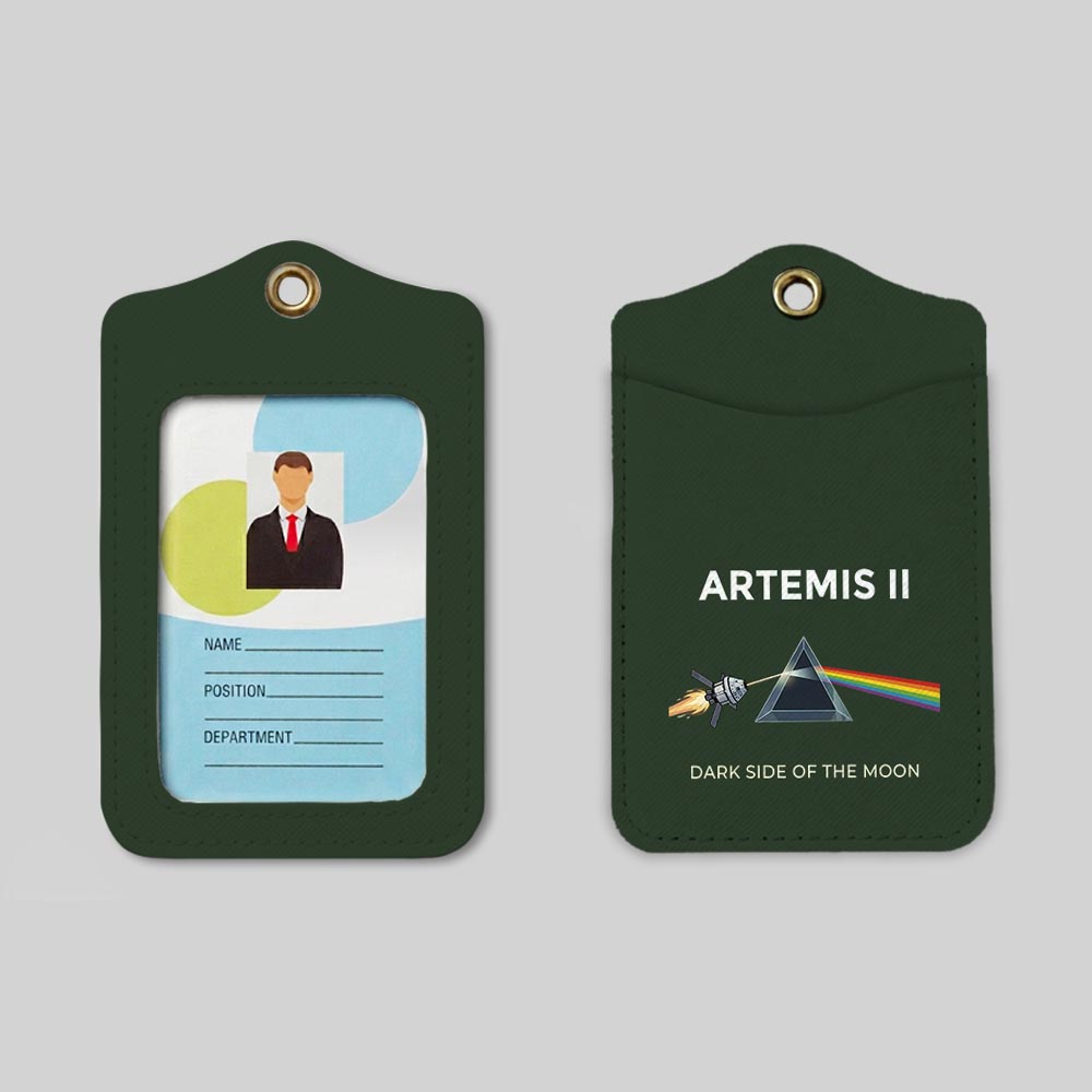 Dark Side of the Moon Geek Employee ID Badge