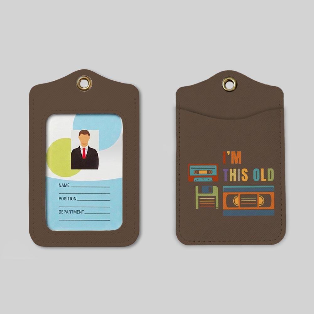 Im This Old Vintage Geek Employee ID Badge