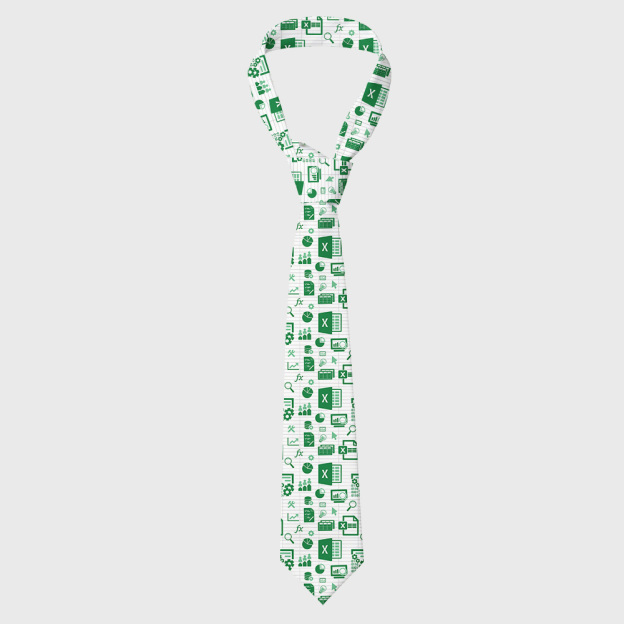 Spreadsheet Chic Geek Necktie