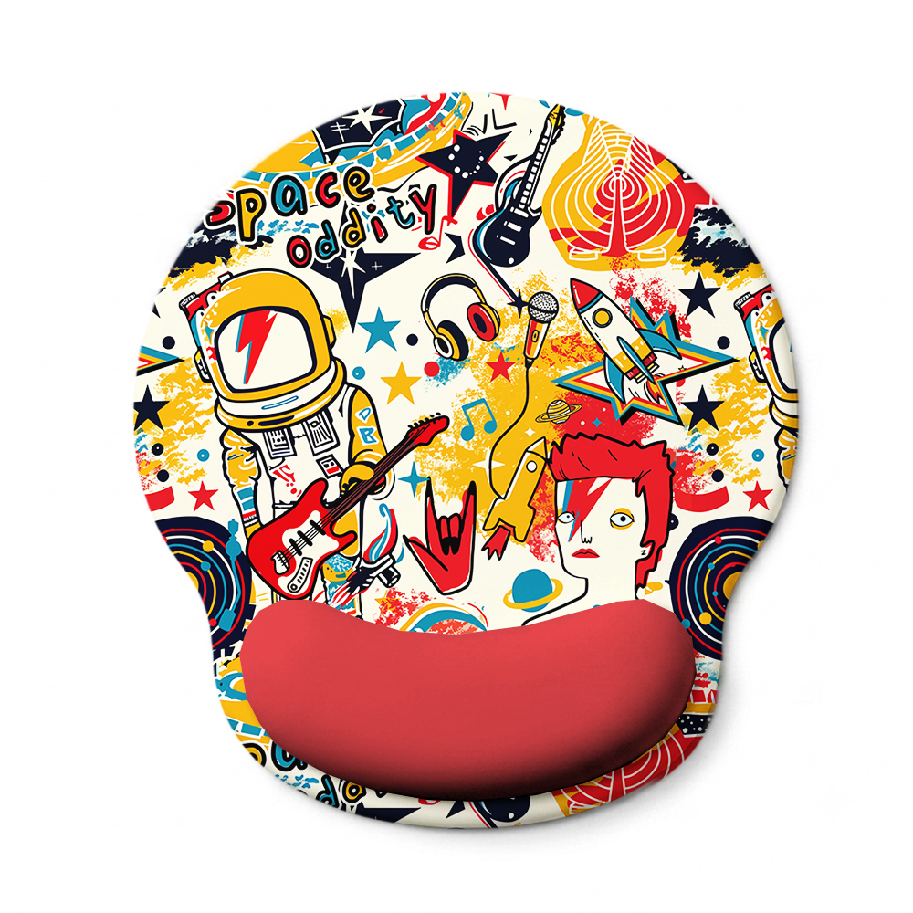 Space Oddity Geek Ergonomic Mouse Pad