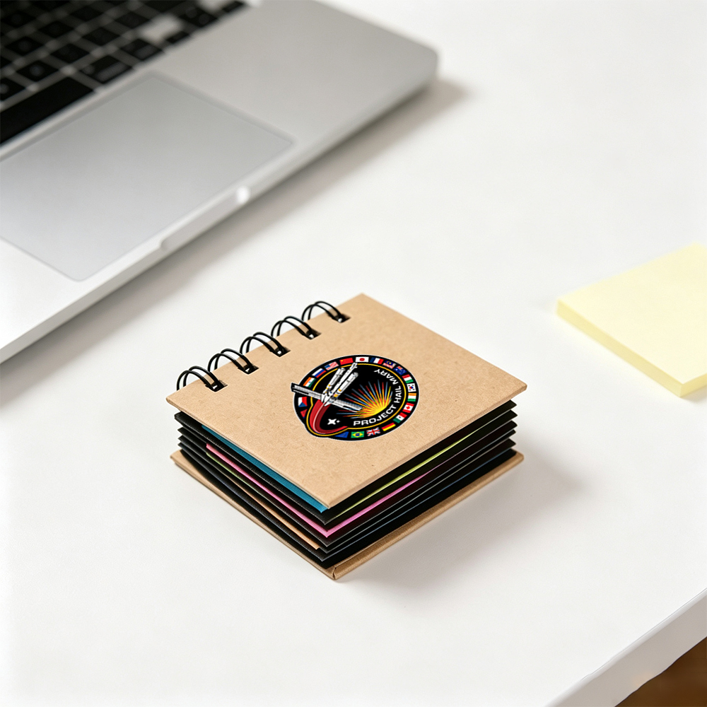 Astro Mission Badge Geek Desktop Sticky Note Set