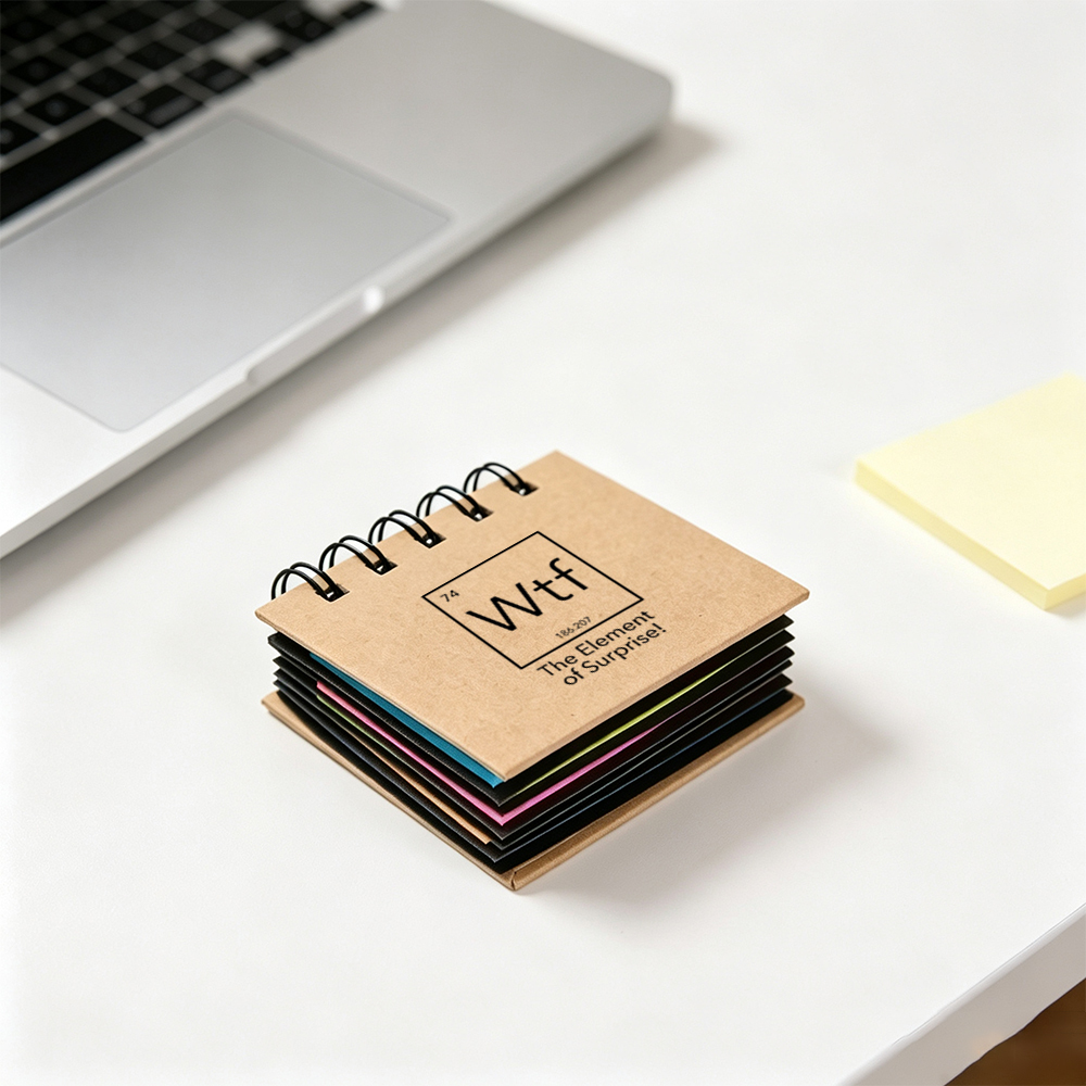 Wtf The Element Of Surprise Funny Science Geek Desktop Sticky Note Set
