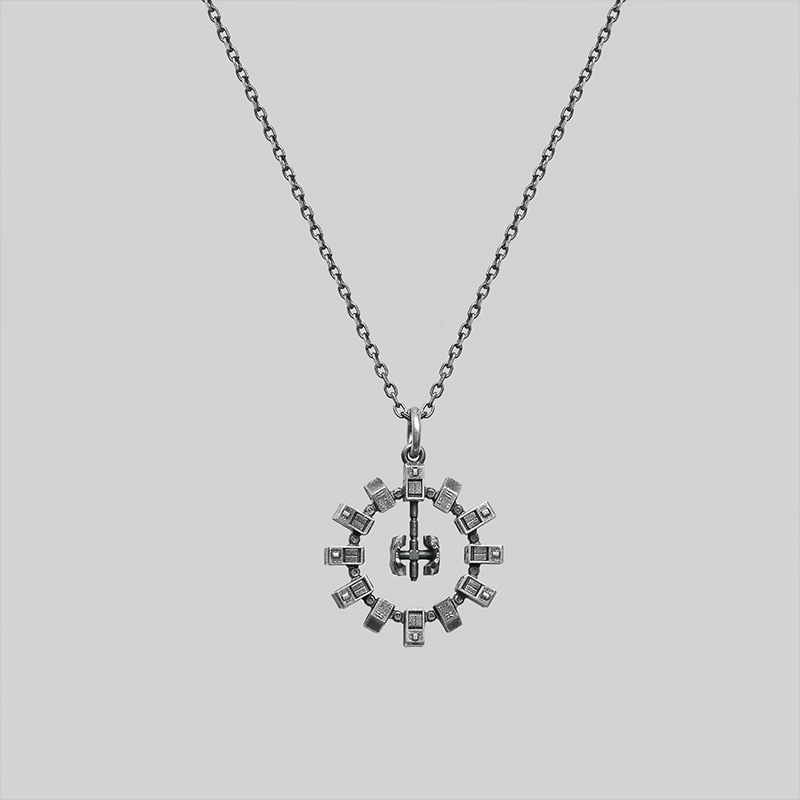 ISS-Inspired Outer Space Geek Sculptural Necklace