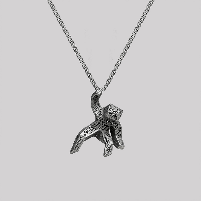 Geeksoutfit Temporal Hourglass Geek Sculptural Necklace for Sale