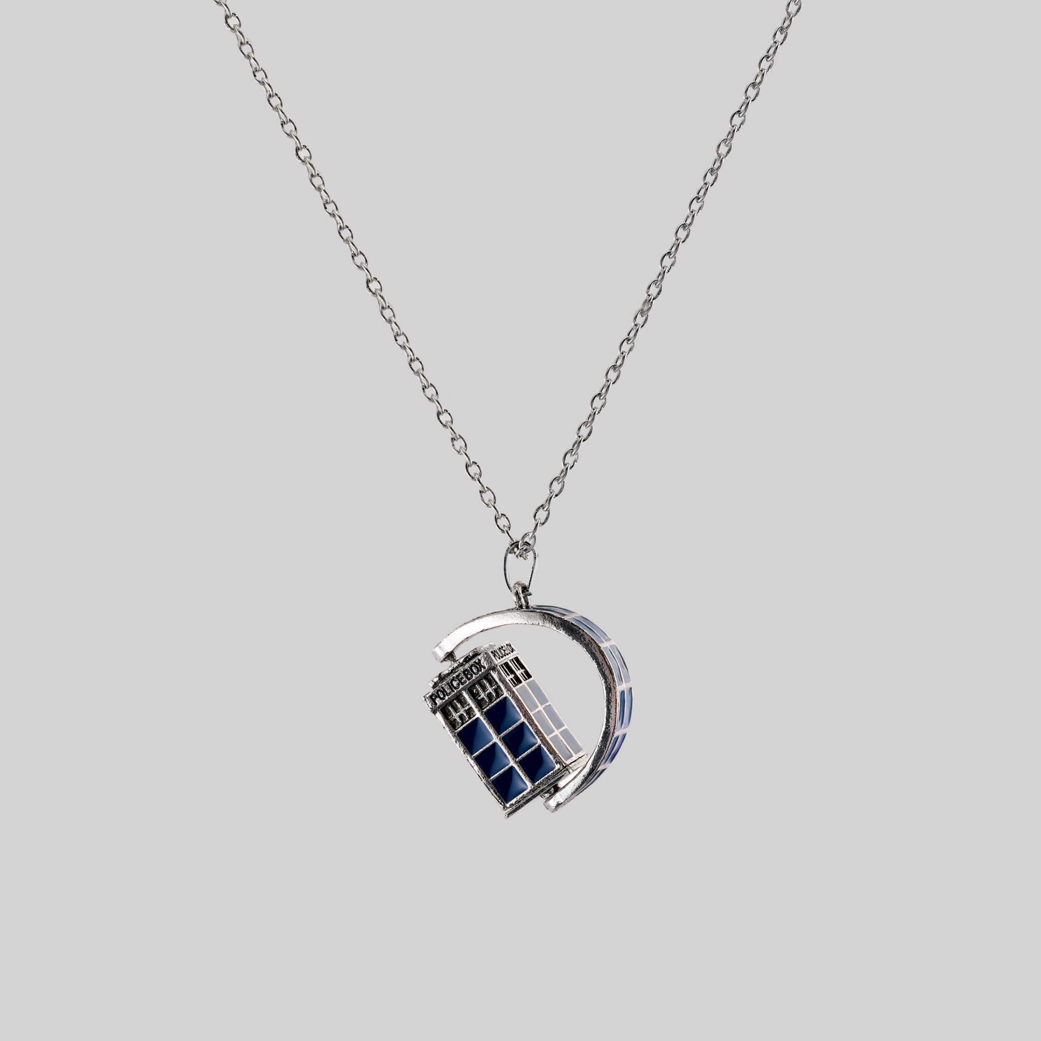 Time Travel Booth Geek Sculptural Necklace