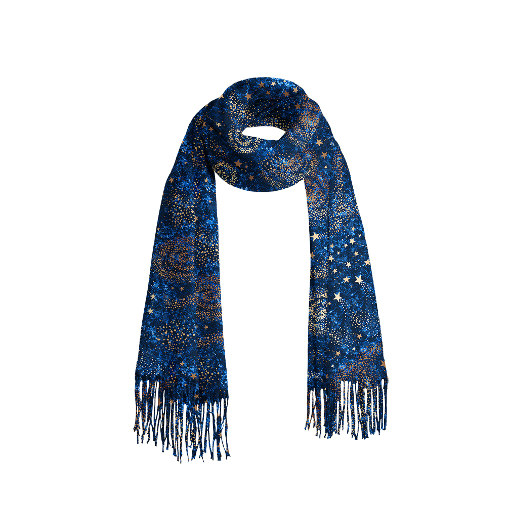 The Starry Night Geek Soft Fringed Scarf
