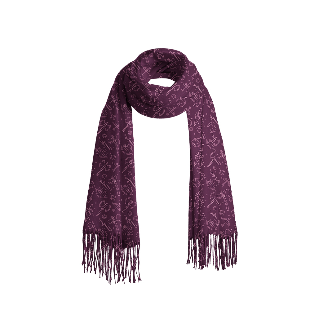Geeksoutfit Spaceship Line Drawing Geek Soft Fringed Scarf for Sale