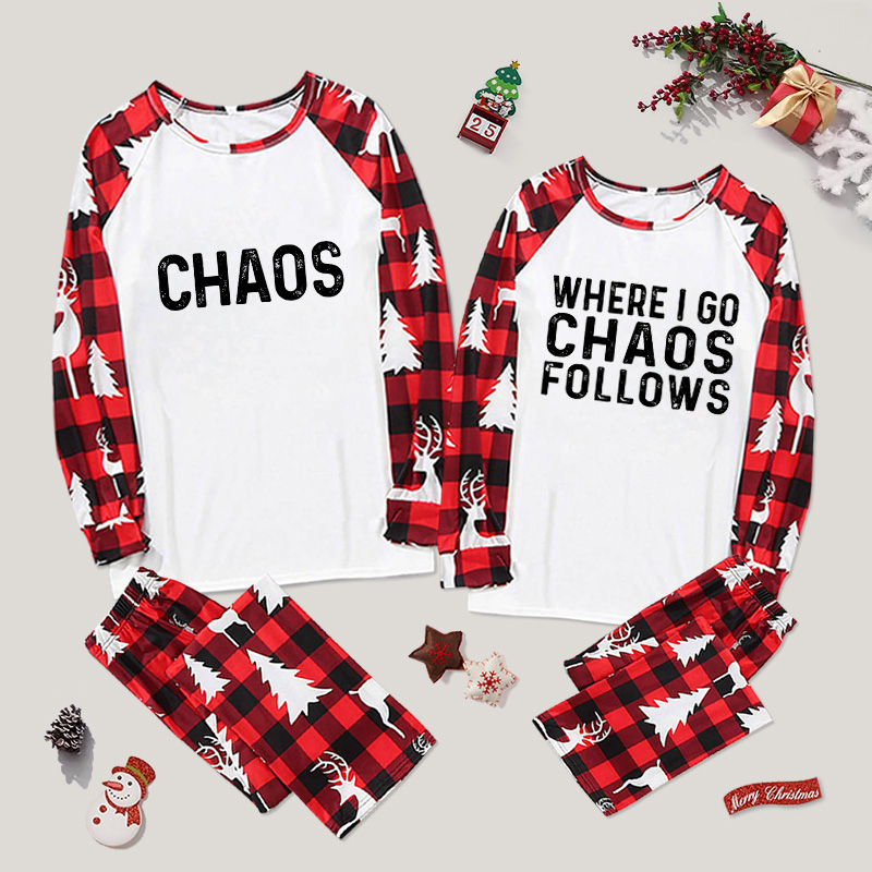 Holiday Chaos Plaid Collection Couple Pajama Sets