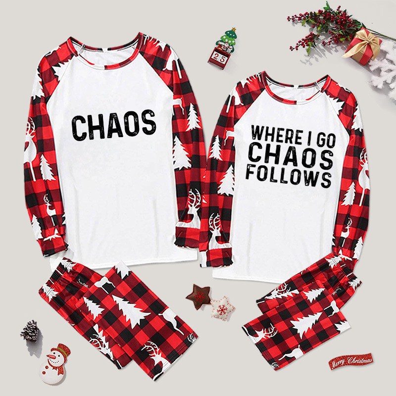 Holiday Chaos Plaid Collection Couple Pajama Sets