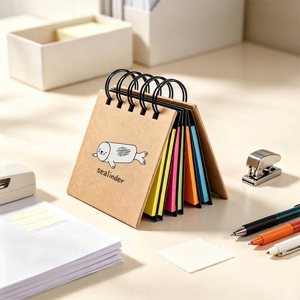 Cylindrical Seal Geek Desktop Sticky Note Set