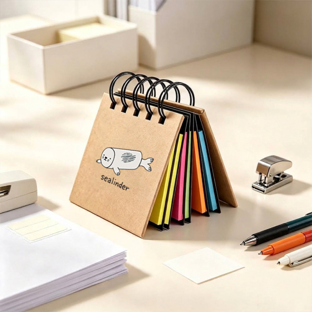 Cylindrical Seal Geek Desktop Sticky Note Set