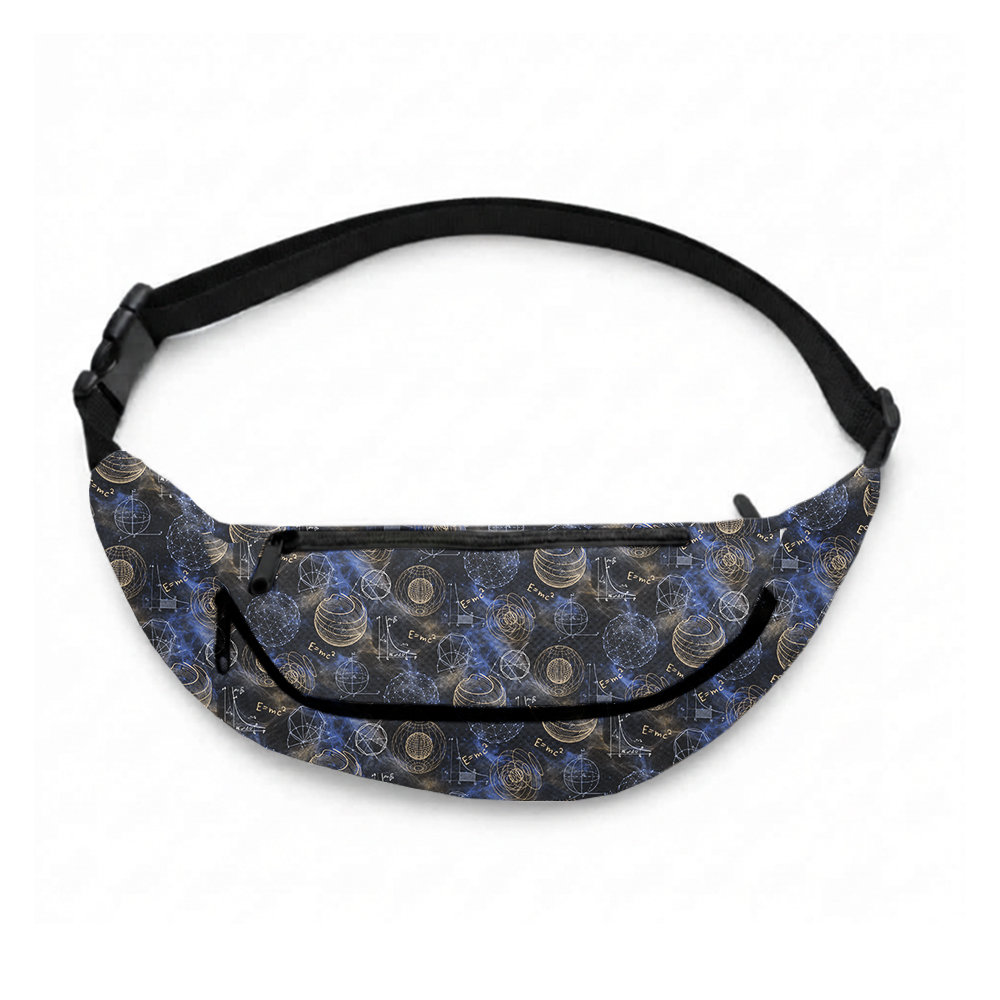 Quantum Cosmo Geek Canvas Waist Pack