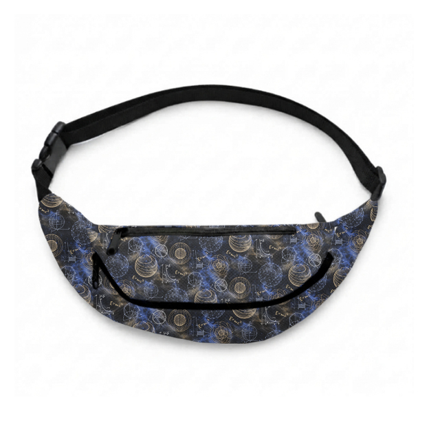 Quantum Cosmo Geek Canvas Waist Pack
