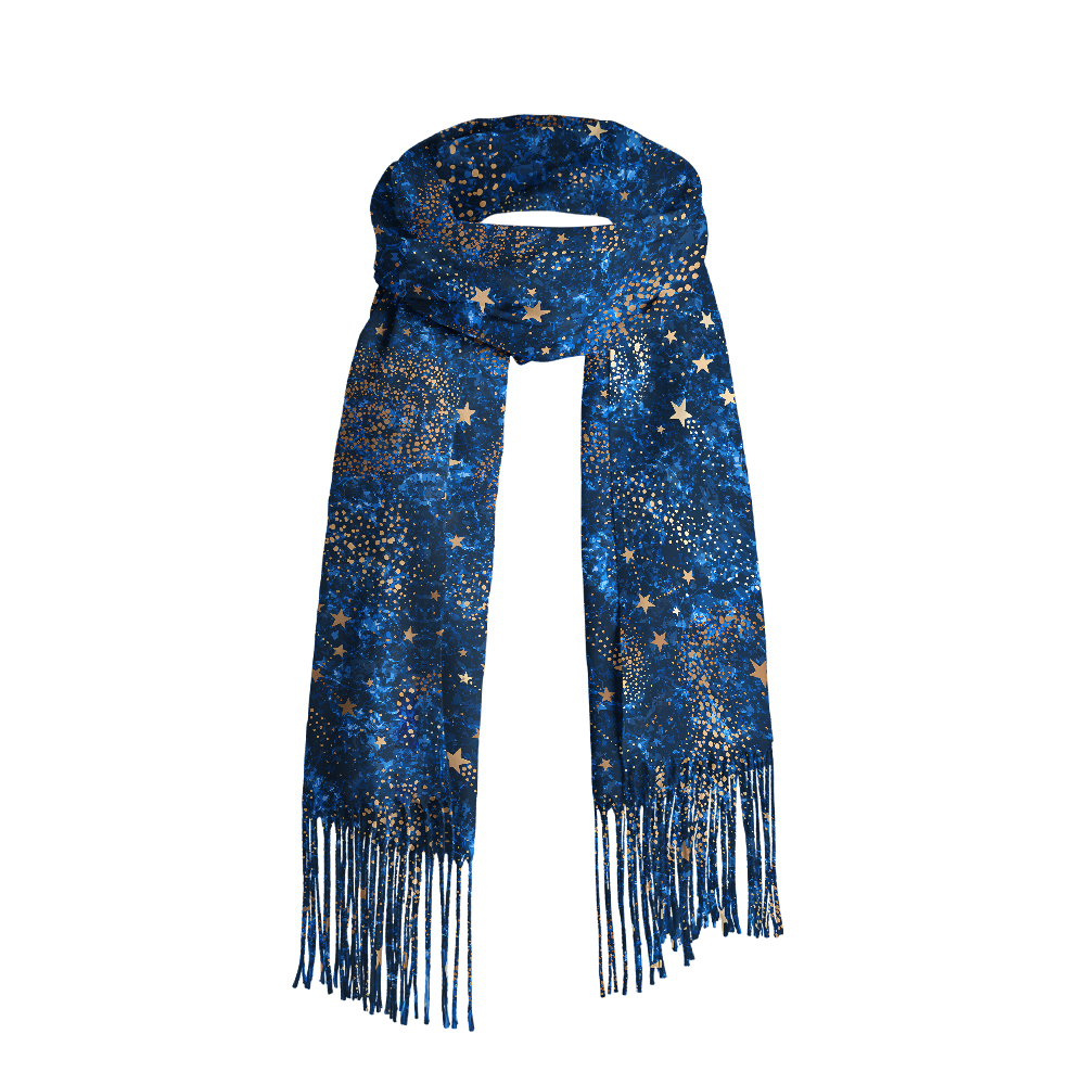 The Starry Night Geek Soft Fringed Scarf