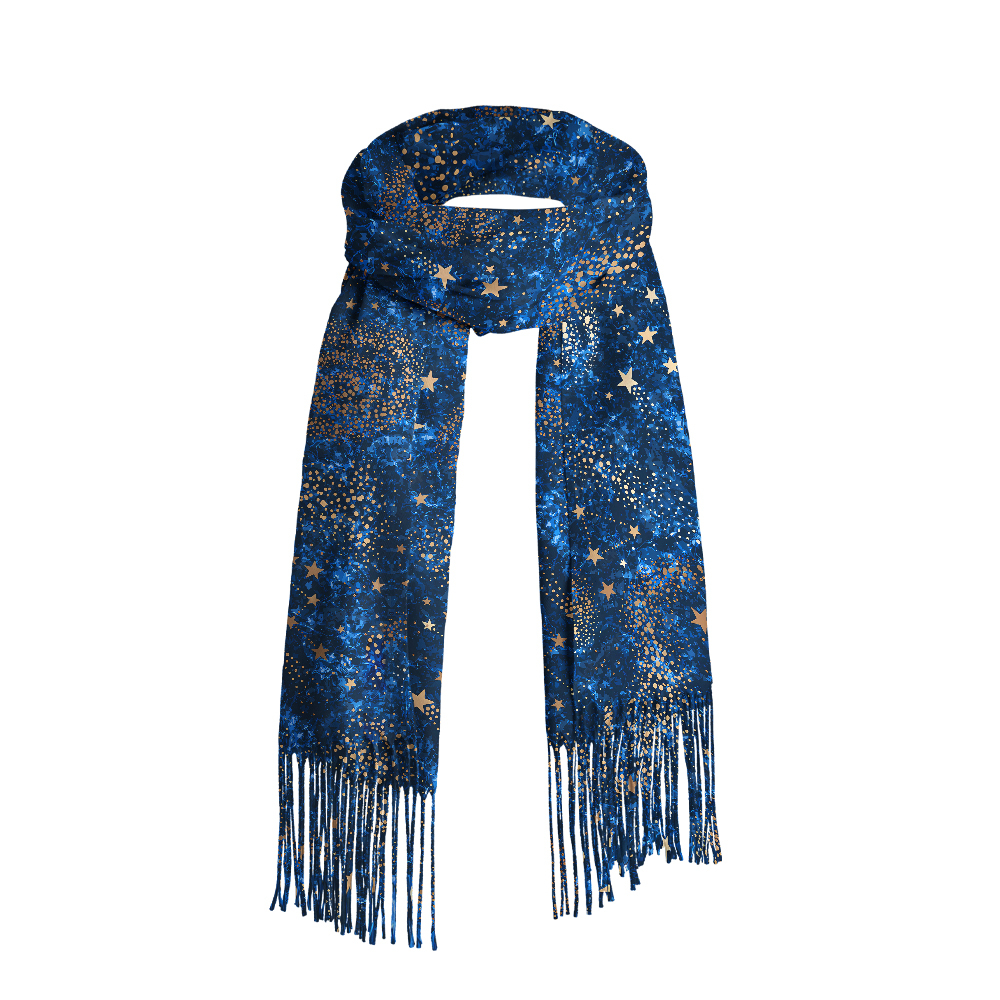 Geeksoutfit The Starry Night Geek Soft Fringed Scarf for Sale