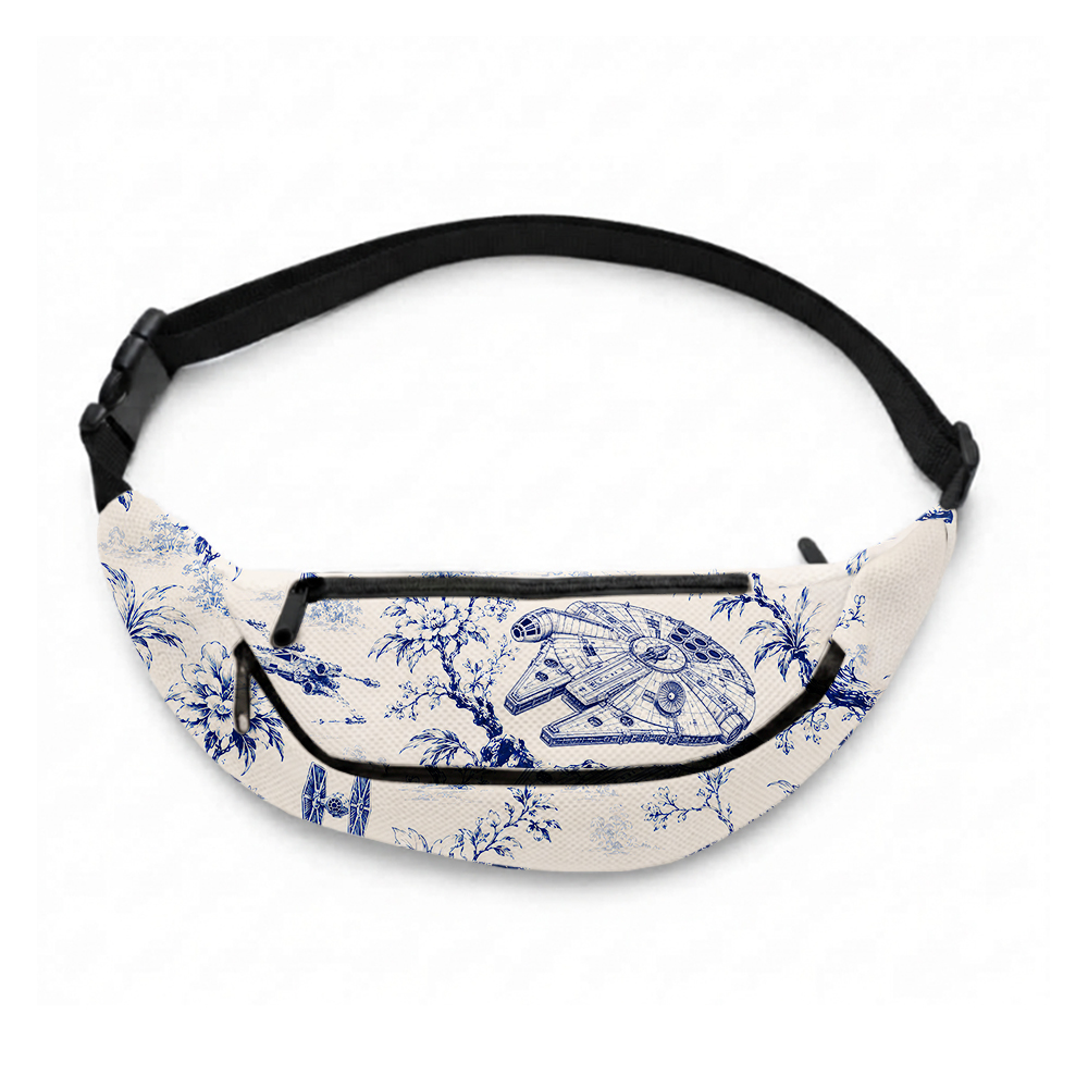 Celestial Blueware Geek Canvas Waist Pack