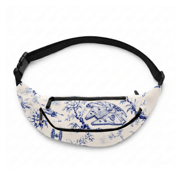 Celestial Blueware Geek Canvas Waist Pack