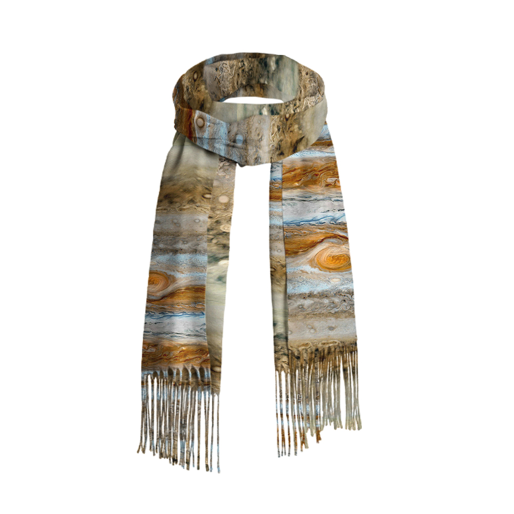 Jupiter Geek Soft Fringed Scarf
